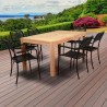 Amazonia Oosterdam 7 Piece Teak Rectangular Patio Dining Set