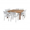 Amazonia Noordam 9 Piece Teak Square Patio Dining Set  - White BG