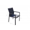 Bellini Home And Garden Ritz Outdoor Dining Chairs - Dimensions