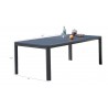 Bellini Home And Garden Ritz Outdoor Dining Table - Unextended Dimensions