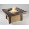 Outdoor Greatroom Company Rivers Edge Fire Pit Table - Lit