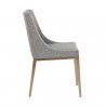 Sunpan Dionne Dining Chair in Monument Pebble - Side Angle