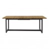 Sunpan Geneve Extension Dining Table Natural in 80'' to 104''  - Front Angle