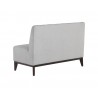 Sunpan Kosovo Modular Banquette Bench Polo Club Stone - Back Side Angle