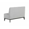 Sunpan Kosovo Modular Banquette Bench Polo Club Stone - Back Side Angle - Sunpan Kosovo Modular Banquette Bench Polo Club Stone - Back Side Angle