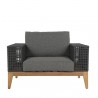 Sunpan Salerno Armchair - Gracebay Grey - Front Angle
