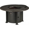 Rome 48" Round Granite Fire Table With Burner - Unlit