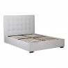 Moe's Home Collection Belle Storage Queen / King Bed - Sand - Front Side Angle