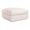Moe's Home Collection Justin Ottoman - Light Grey - Front Side Angle