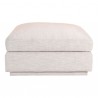 Moe's Home Collection Justin Ottoman - Light Grey - Front Angle