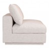 Moe's Home Collection Justin Slipper Chair - Light Grey - Side Angle