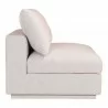 Moe's Home Collection Justin Slipper Chair - Light Grey - Side Angle - Moe's Home Collection Justin Slipper Chair - Light Grey - Side Angle