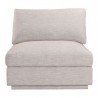 Moe's Home Collection Justin Slipper Chair - Light Grey - Front Angle