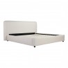 Moe's Home Collection Samara Queen Bed in Cottage Linen - Front Side Angle