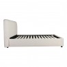 Moe's Home Collection Samara Queen Bed in Cottage Linen - Side Angle