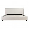 Moe's Home Collection Samara Queen Bed in Cottage Linen - Front Angle