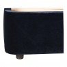 Moe's Home Collection Samara King Bed in Blue Velvet - Base Angle