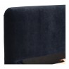 Moe's Home Collection Samara King Bed in Blue Velvet - Top Angle