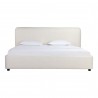 Moe's Home Collection Samara King Bed in Cottage Linen - Front Angle