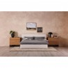 Moe's Home Collection Samara King Bed in Cottage Linen - Lifestyle