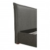 Moe's Home Collection Luzon Queen / King Bed Slate Vegan Leather - Closeup View