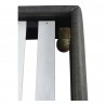 Moe's Home Collection Luzon Queen / King Bed Slate Vegan Leather - Closeup Angle