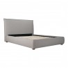 Moe's Home Collection Luzon Queen / King Bed - Greystone - Front Side Angle