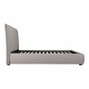 Moe's Home Collection Luzon Queen / King Bed - Greystone - Side Angle