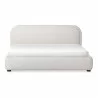 Moe's Home Collection Colin Queen Bed in Oatmeal - Front Angle - Moe's Home Collection Colin Queen Bed in Oatmeal - Front Angle