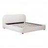 Moe's Home Collection Colin Queen Bed in Oatmeal - Front Side Angle