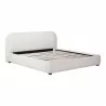 Moe's Home Collection Colin Queen Bed in Oatmeal - Front Side Angle - Moe's Home Collection Colin Queen Bed in Oatmeal - Front Side Angle