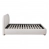 Moe's Home Collection Colin Queen Bed in Oatmeal - Side Angle