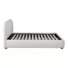 Moe's Home Collection Colin Queen Bed in Oatmeal - Side Angle - Moe's Home Collection Colin Queen Bed in Oatmeal - Side Angle