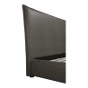 Moe's Home Collection Luzon Queen / King Bed Tall Headboard Slate Vegan Leather - Closeup Angle