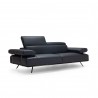 Bellini Sofa Leather in Anthercite Dandy 05 - Front Side Angle