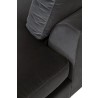 Essentials For Living Rocco 120 Grand LF Sectional - Dark Dove Velvet - Seat Close-up