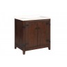 Crawford and Burke Tarouca 31" Cherry Brown Single Bathroom Vanity, Front View