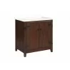 Crawford and Burke Tarouca 31" Cherry Brown Single Bathroom Vanity, Front View - Crawford and Burke Tarouca 31" Cherry Brown Single Bathroom Vanity, Front View