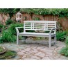 Anderson Teak Sakura 2-Seater Teak Bench In White Finish