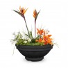 The Outdoor Plus Roma GFRC Concrete Planter Bowl Black