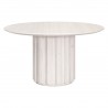 Essentials For Living Roma 54" Round Dining Table - White Wash Pine - Front Angle