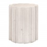 Essentials For Living Roma Accent Table - White Wash Pine - Front Angle
