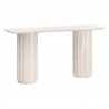 Essentials For Living Roma Console Table - White Wash Pine - Front Side Angle