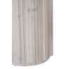 Essentials For Living Roma Dining Table - White Wash Pine - Closeup Base Angle