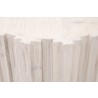 Essentials For Living Roma End Table - White Wash Pine - Top Angle