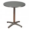 H&D Seating 27.5in Round Aluminum Patio Table