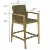 Royal Teak Admiral Bar Chair - Royal Teak Admiral Bar Chair