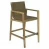 Royal Teak Admiral Bar Chair Front - Royal Teak Admiral Bar Chair Front