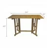 Royal Teak Admiral Bar Drop Leaf Table 64" - Royal Teak Admiral Bar Drop Leaf Table 64"
