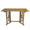 Royal Teak Admiral Bar Drop Leaf Table 64" Front View